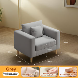 CONOCO Fabric Sofa Tofu Block Living Room Fabric Module Combination Sofa Modern Cream Normcore Style Pixel Sofa