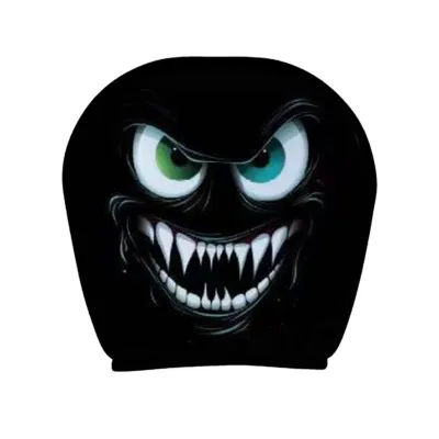SuperRide Cartoon Headrest Cover Halloween Car Accessories Halloween Skull Car Headrest Covers – Spooky Auto Seat Headrest Protectors Funny Halloween Car Interior Decor for Most Vehicles Perfect for Drivers