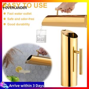 1.5/2L Modern Drinks Pitcher with Handle Stainless Steel Cocktail Pot Red Wine Divider Container for Home Restaurant Bar