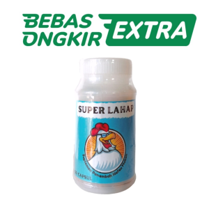 SUPER LAHAP 50 KAPSUL - meningkatkan nafsu makan ayam