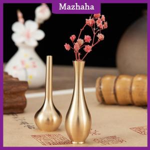 Mazhaha Mini Pure copper vase decor living room Antique vase unique flower vase