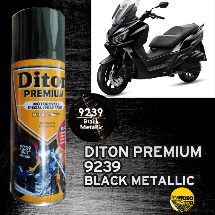 Diton Premium 9239 Black Metallic Hitam Metalik Cat Semprot Aerosol Premium Lazada Indonesia 7120