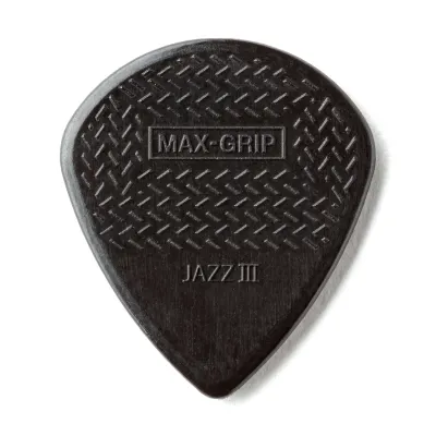 Jim Dunlop 471R Max Grip Nylon Jazz III Guitar Pick 1pc