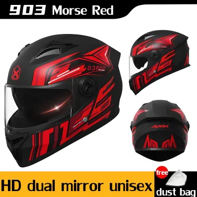 👍With ICC Sticker👍 Helmet Motorcycle Full Face Unisex Dustproof And Anti-fog Suitable For Head Circumference 55-62cm Motor Helmet Fullface Helmet Full Face Helmet For Men Double Glazed Lenses Full Face Helmet Helmet Sale Low Price Modular Helmet