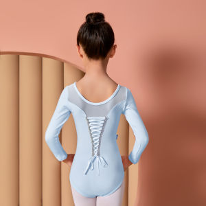 11.11 Girl Dresses Ballet Dance Spring Autumn Long Sleeve Cotton Dance Suit Childrens Performance Gymnastics Dance Practice Clothes h261016