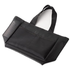 Mesh Tote Bag Mesh Shopping Bag Portable Tote Sling Shoulder Bag Large Capacity Handbag Transparent Makeup Storage Bag for Family & Vacation Essentials