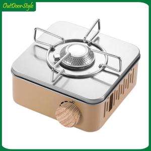 【Arrive 1-3 Days】Camping Cassette Stove with Storage Bag Portable Gas Furnace Multi-Purpose Mini Cassette Stove for Hot Pot Grilling BBQ