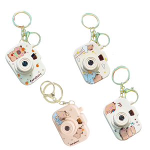 Lightweight And Sturdy Capybaras Shaped Keychain Featuring A Simple To Use Projection Function For Everyday Use