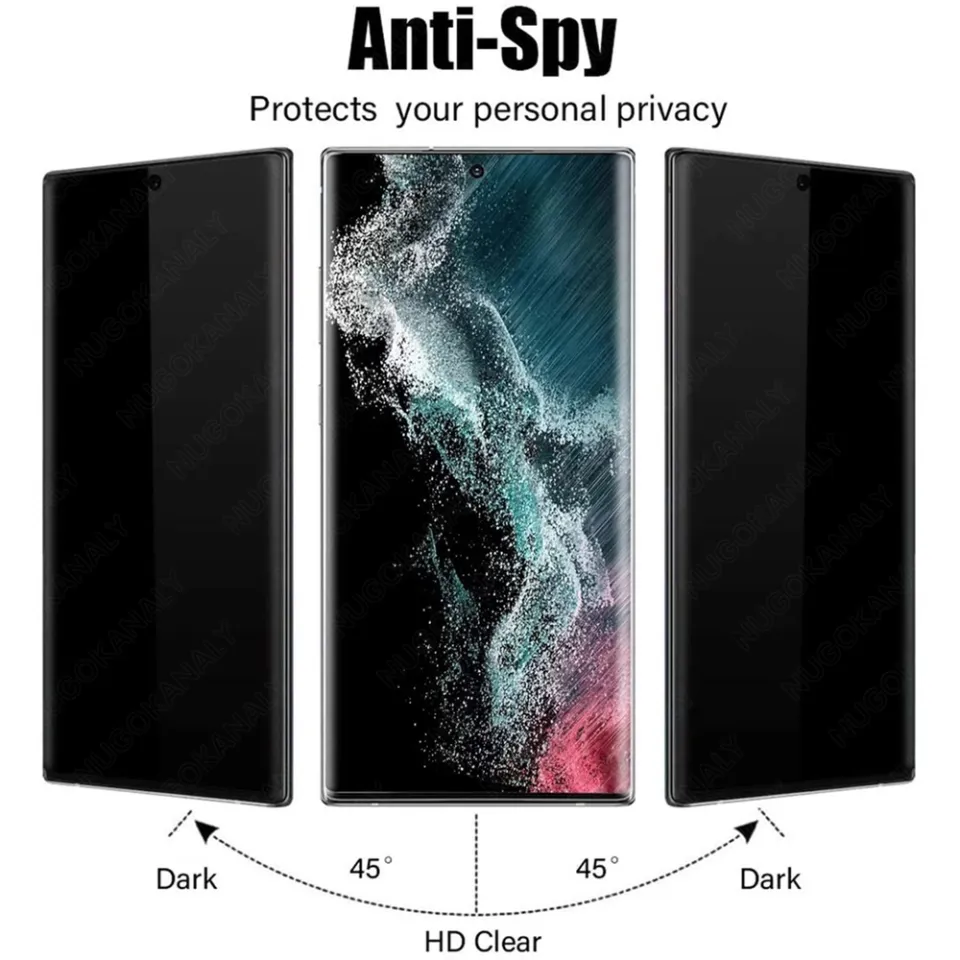 2 In 1 Privacy Screen Protector For OPPO Reno 12 Pro Anti Spy Soft Ceramic Matte Screen - Foto 2