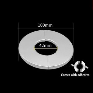 Stainless Steel Split Wall-mounted Water Pipe Cover Accessories Bathroom Decorative Shower Faucet