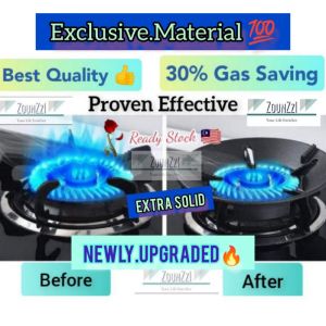 Energy Saving Kitchen Cookware Cooker Wok Tools Stove Bracket Windshield Proof Protector Cover Board Burner Stand Rack Accessories Ring Parts Alas Penutup Pelapik Tungku Barang Dapur Kompor Gas Mini Memasak Api Besar Murah Stainless Steel Rumah 灶台聚火罩