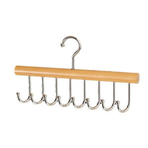 8 Hook Solid Wood Hanger Woman Bra Hanger Non-Slip Holder Underwear Organizer Storage