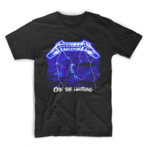 Kaos Anak Band Metallica & Kaos Dewasa Oversize Ride The Lightning Rock Legend T Shirt