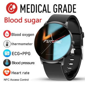 2025 X1aom1 Non-Invasive Blood Glucose Fashion Smart Watch Blood Pressure And Heart Rate Measurement Watch Body Temperature Sport Smartwatch