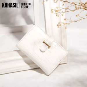 KAHASIL Dompet Lipat Wanita Mini Kecil Lucu Import Korea Terbaru Simple Motif Crocco - Amelia Short Wallet