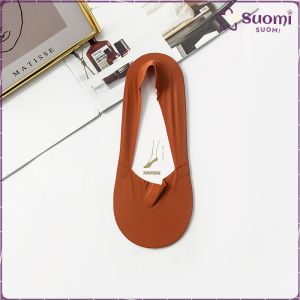 Suomi Womens Silicone Non-Slip Invisible Cotton Socks Socks Sweet Thin Socks Ice Silk Boat Socks