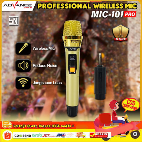 ADVANCE Professional Wireless Microphone MIC-101 V3/ MIC-101PRO