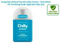 Dung dịch vệ sinh phụ nữ CHILLY PROTECT Xanh Dương/ chai 200ML Made in Italy - làm sạch , dưỡng ẩm ngăn mùi hiệu quả SHC. 