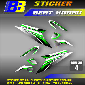 Striping Beat Karbu Carbu tahun 2008 2009 2010 2011 2012 Setiker stiker sticker list variasi BKU 20