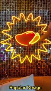 Winbo  Doughnut Dessert Shop Decoration Light Custom Advertising Board Led Neon Sign for Restaurant