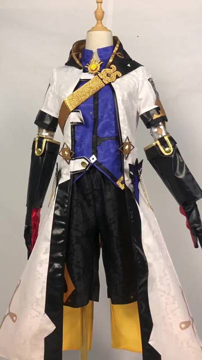 Genshin impact Albedo cosplay costume Halloween Xmas Roleplay Uniform ...