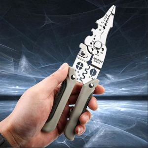 Tang Pengupas Kawat Khusus Tukang Listrik Alat Crimper Kabel Pengupas Anti Selip Listrik Multifungsi