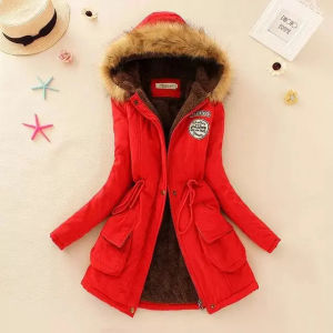 2026 New Autumn Winter Women Cotton Jacket Padded Casual Slim Coat Emboridery Hooded Parkas Wadded Warm Overcoat Fashion Parkas