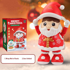 Oldlaiben  ซานต้าเต้นได้ ร้องเพลง ไฟกระพริบ 23ซม ส่งจากไทย รูปร่างน่ารัก ของเล่นคริสต์มาส ของขวัญปีใหม่