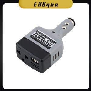 EHBqna Car Mobile Converter อะแดปเตอร์อินเวอร์เตอร์ DC 12V 24V ถึง AC 220V Charger Power + USB