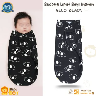 Bedong Bayi Bedong Instan Bayi Baru Lahir BABY LEON BC-108 Bedong Lipat Single Knit Bedong Bayi Instan Kain Bedongan Bayi Motif