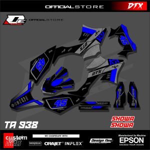 Sticker Decal Variasi D-tracker Dtx-Sticker List Full Body Free Laminasi Kanan Kiri Variasi Design New TA938
