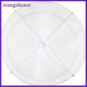 wangzhansi 1 cái bẫy mồi câu cá có thể gập lại Bẫy lưới 4 lỗ tôm hùm tôm hùm lồng nhúng 42x20cm