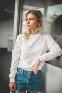 Kaos Polos New States Apparel Heavy Weight Long Sleeve 5480