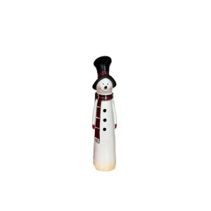 SIRENXI Nhựa Tượng ông già Noel và người tuyết Giáng Sinh Hiện Đại Sáng tạo Tượng Ông già Noel Tượng nhỏ Bền bỉ Đồ trang trí bàn làm việc Giáng sinh Trang trí nhà cửa mùa Giáng sinh