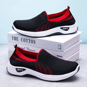 Best Sellers Comfortable Casual Jogging Sneakers For Women 2023 New Style Breathable Flat Slip On Shoes For Lady Loafers