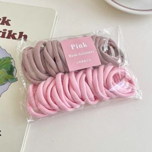 Ikat Rambut Polos Wanita Isi 50 Pcs Karet Model Donat Ring Korean Style Aksesoris Fashion HG KCR01