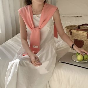 Khăn choàng cổ thủy thủ thời trang khăn choàng dệt kim thắt nút phong cách Retro Hàn Quốc