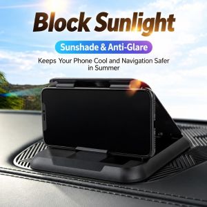 BEIMOUS Adjustable Car Phone Holder Anti-Slip Foldable Phone Mount Car Supplies Multi-Use Smartphone Support Car