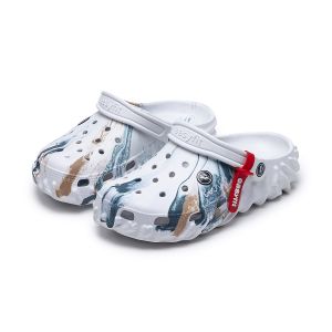 Easyfit Men’s Sandals Cloud EVA Clogs Soft Sole & Breathable DIY Hole Beach Slippers for Male 40-45