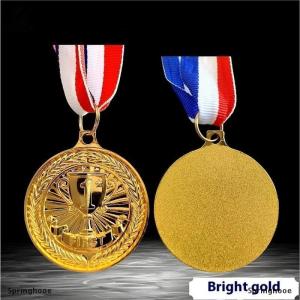 [COD] Springhooe เหรียญรางวัลการแข่งขัน1ชิ้น5ซม. พร้อมริบบิ้นคอเหรียญทอง เงิน เหรียญทองแดงเหรียญรางวัลชนะเลิศในการแข่งขันสำหรับงานเลี้ยงแสดงความสามารถ