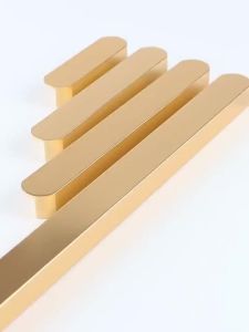 Aluminum Alloy Handle Kitchen Cabinet Door Handle Modern Wardrobe Handle Drawer Handle And knobs Black Gold Cupboard Handle