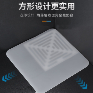 Extra Thick 20x20cm Silicone Floor Drain Deodorant Cover Bathroom Deodorant Insect-proof Seal Household Sewer Pipe Sink