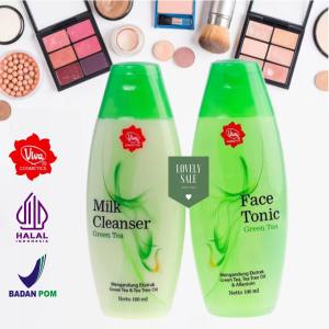 Paket Viva Milk Cleanser + Face Tonic Green Tea 100 ml
