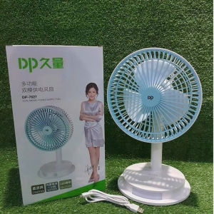 Quạt Sạc DP-7627 Tích Hợp Đèn Led Chiếu Sáng Thiết Kế Tinh Xảo Bắt Mắt Hợp Thời Trang Độ Bền Rất Cao.