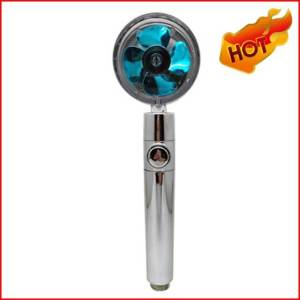 Shower Head Water Saving Flow 360 Degrees Rotating With Small Fan ABS Rain High Pressure Spray Nozzl