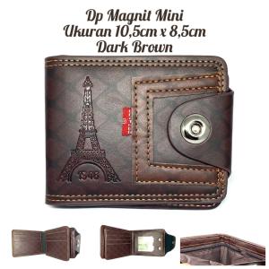 Dompet Pria Dompet Magnet Ukuran Mini Bahan PU Sintetis Harga Murah berkualitas