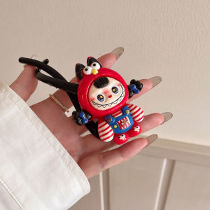 Mô hình thời trang dễ phối của phụ nữ tạo tác đơn giản tóc vấn kẹp cài đầu zhuoya labubu barrettes barrettes hoạt hình dễ thương