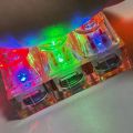 Relaxing DIY Keyboard Fidget Keychain Keys Button Keycap 2/4/9Keys Relief Stress Pinch Luminous Pendant Bag Decor. 