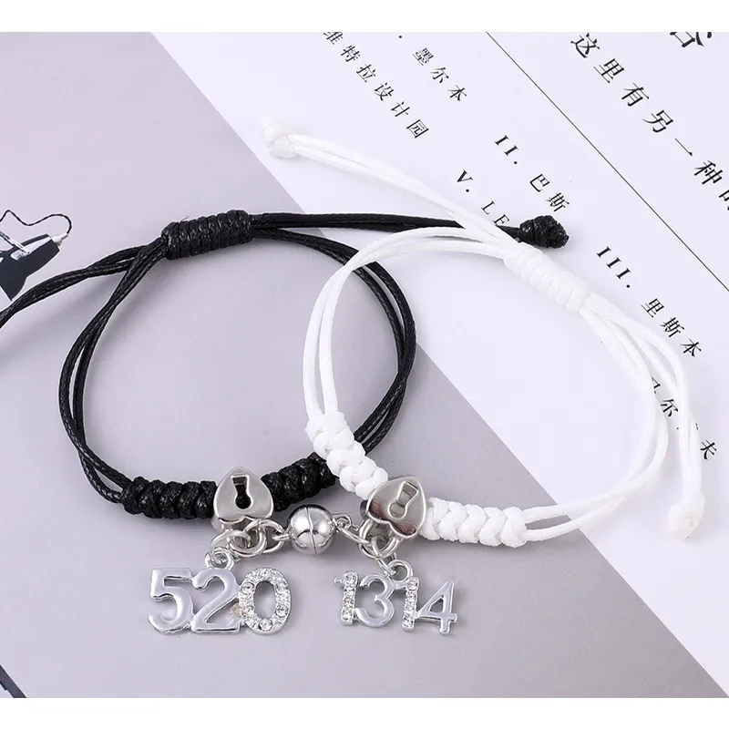 3pcs Magnetic Couple Bracelet for Trio Anniversary Gift Fashion