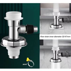 Set Floor Drain Pembuang Air Mesin Cuci Ke Saluran Air Anti Bau Sambungan Pembuangan Mesin Cuci